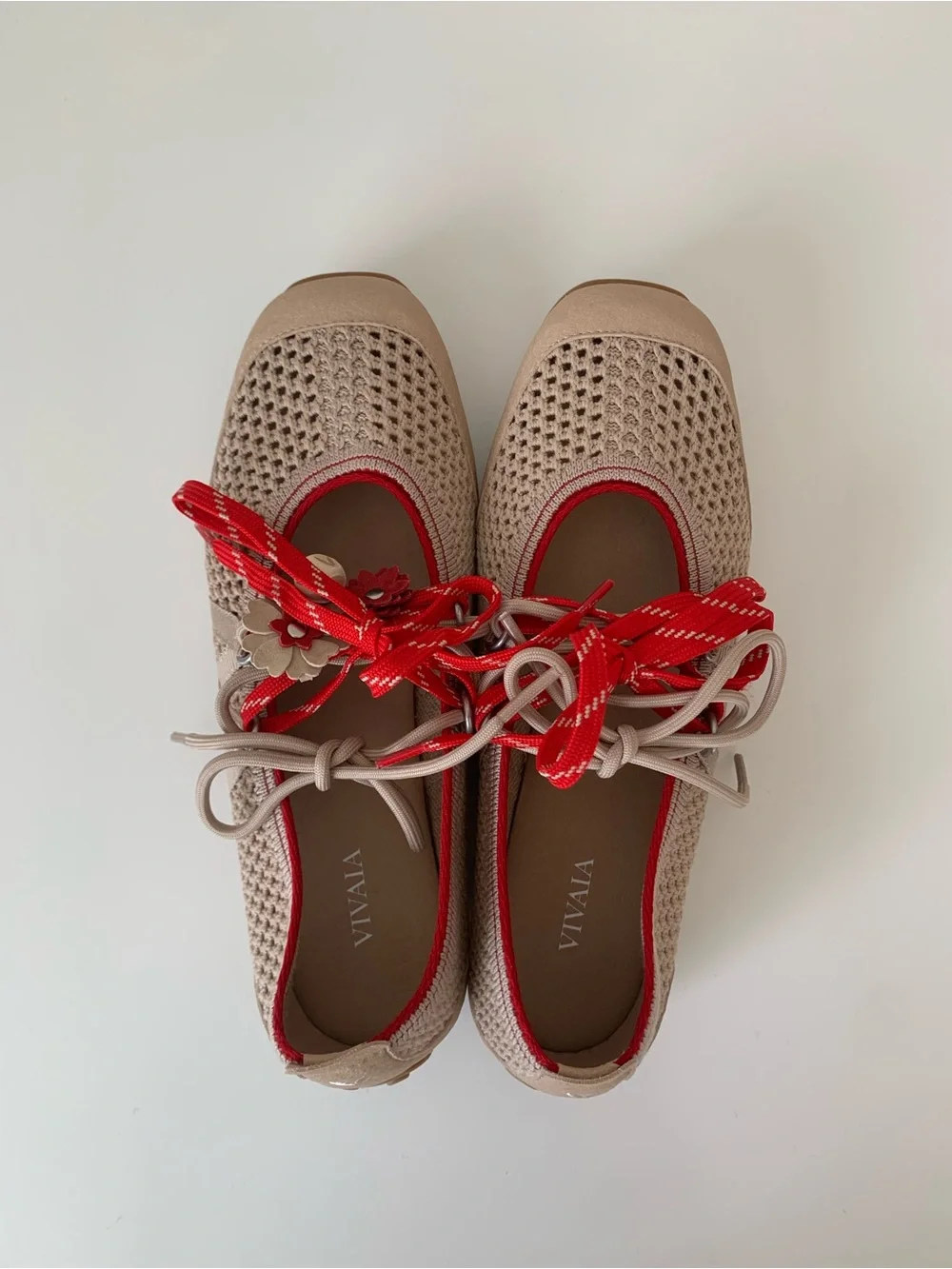 VIVAIA Square-Toe Hybrid Mesh Mary Janes (Cecily)